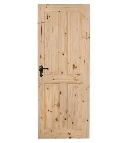 4 Panel Knotty Pine Door
