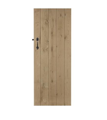 Solid Rustic Oak Ledged Door