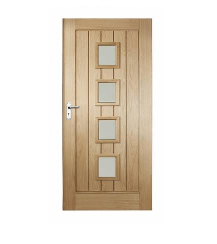 External Dordogne Oak Glazed Door