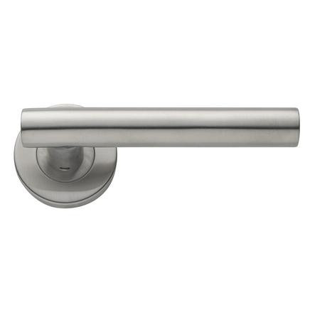 Lecco Satin Stainless Steel Rose Door Handle