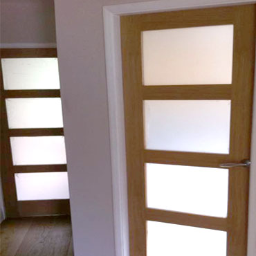 internal wood door fitted