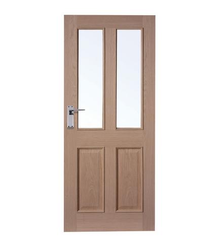 4 Panel Oak 2 Light Glazed Door