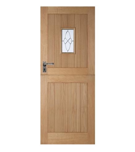 Stable Oak Triple Glazed Door