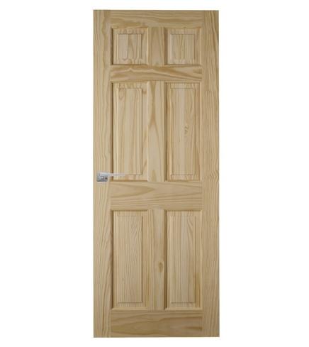 6 Panel Clear Pine Door