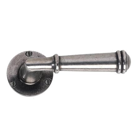 Durham Solid Pewter Rose door handle Durham Solid Pewter Rose door handle