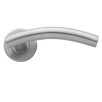 Turin Satin Stainless Steel Rose Door Handle Turin Satin Stainless Steel Rose Door Handle
