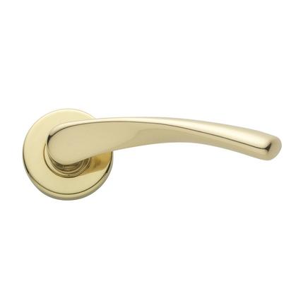 Garda Brass Rose door handle